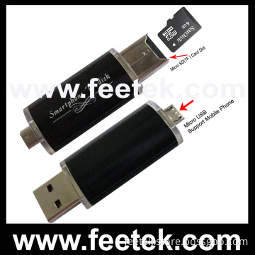 Mibile Phone USB Flash Drive with TF Card Reader (FT-1564)